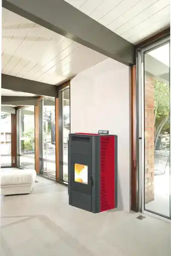 Leroy Merlin Stufa pellet king 20 idro kw20 bordeaux offerta