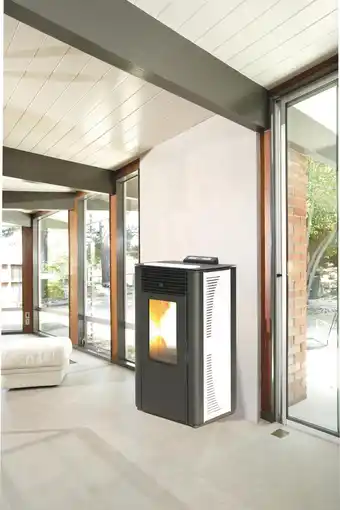 Leroy Merlin Stufa pellet king 14 idro kw14 bianca offerta