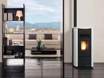 Leroy Merlin Stufa pellet kw8 giusy evo 2.0 bianca offerta