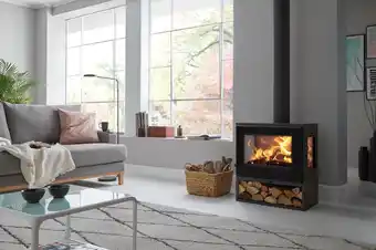 Stufa a legna panadero java trivision 5.9 kw nero