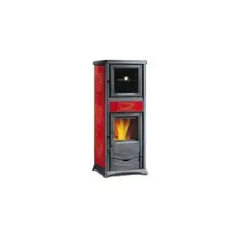 Stufa legna nordica rossella plus forno evo bordeaux 7112380