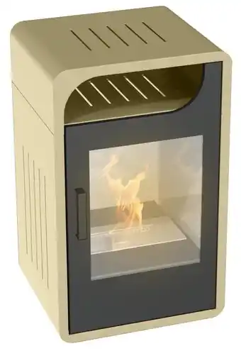 Leroy Merlin Stufa a bioetanolo antiribaltamento fiammetta statica beige offerta