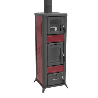 Leroy Merlin Stufa a legna rina forno 6.11 kw rosso offerta