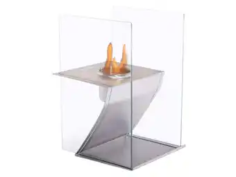 Leroy Merlin Caminetto a bioetanolo da tavolo 750w in acciaio inox e vetro temperato offerta
