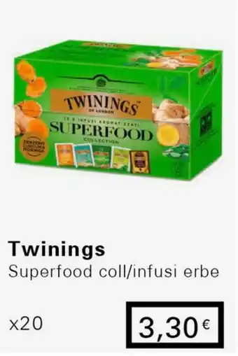 Iper Tosano Twinings Superfood coll/infusi erbe x20 offerta