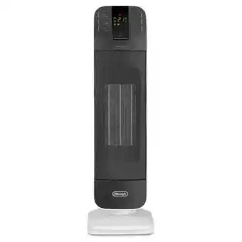 Delonghi hfx65v20 bend line termoventilatore ceramico a torre oscillante potenza 2000 w timer bianco/nero