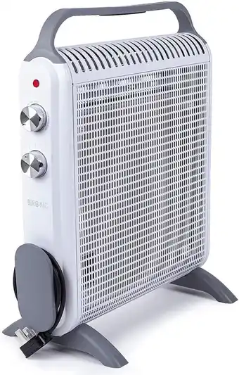 Duronic hv180 stufa elettrica con pannelli in mica 1800w – termoconvettore con termostato integrato – 2 funzioni di riscaldam