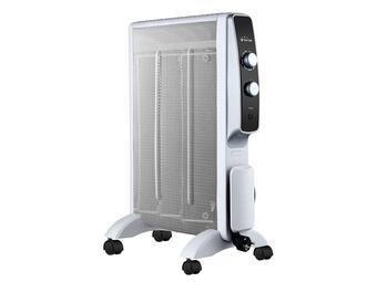 Riscaldatore elettrico a basso consumo con pannello in mica 1500w, termostato regolabile, aumento immediato della temperatura