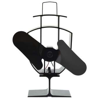 Leroy Merlin Vidaxl ventilatore per la stufa con 2 pale nero offerta