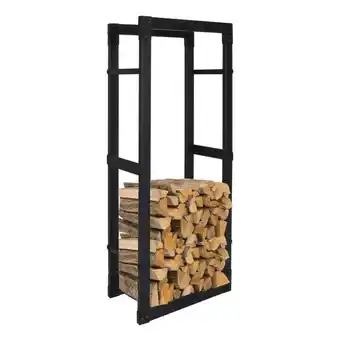 Leroy Merlin Scaffale per legno-range-logs - portalegna -nero- scaffale per legna da ardere -150 * 100 * 25 cm offerta