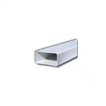 First 1,5mt tubo rettangolare bianco mm da 120x60mm