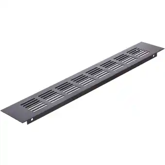 Leroy Merlin Griglia di aerazione per piastra base in alluminio 350x60mm di colore nero offerta