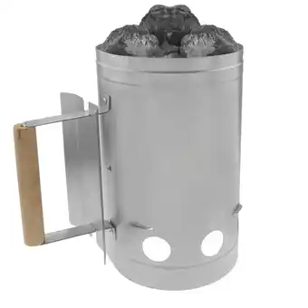 Leroy Merlin Ciminiera di accensione con impugnatura per accendifuoco di barbecue a carbone griglia grill bbq offerta