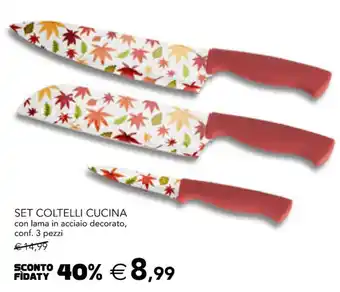 Esselunga Set Coltelli Cucina 3 pezzi offerta