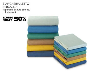 Esselunga Biancheria Letto Percalle offerta