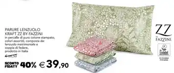 Esselunga Parure Lenzuolo Kraft ZZ By Fazzini offerta