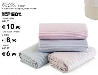 Esselunga Lenzuolo Con Angoli Righe offerta