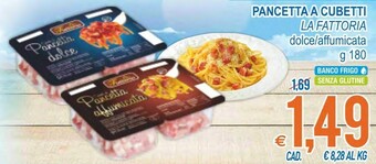 MD Discount La Fattoria Pancetta A Cubetti offerta