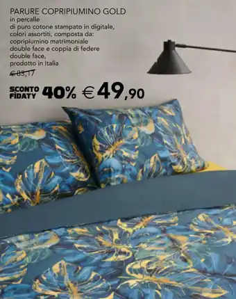 Esselunga Parure Copripiumino Gold offerta