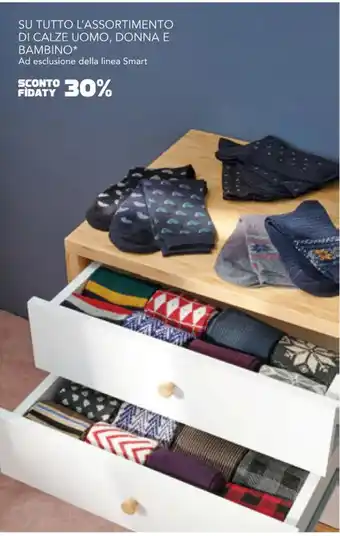 Esselunga Su Tutto L'Assortimento Di Calze Uomo, Donna e Bambino offerta