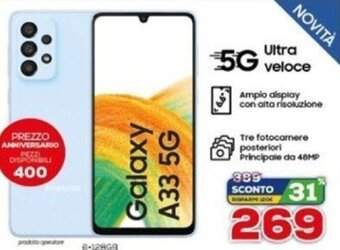 Euronics Samsung Galaxy A33 5G offerta
