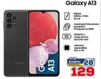 Euronics Samsung Galaxy A13 offerta