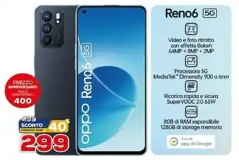 Euronics Oppo Reno6 5g offerta