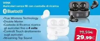 Wink Auricolari Senza Fili Con Custodia di Ricarica