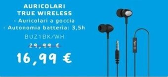 Euronics Auricolari True Wireless offerta