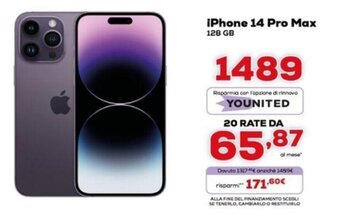 Euronics iPhone 14 Pro Max 128GB offerta
