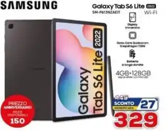 Euronics Samsung Galaxy Tab S8 Lite offerta