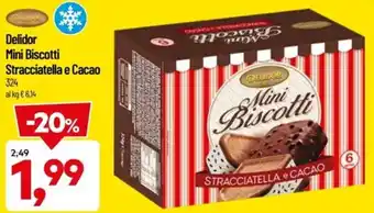 Delidor Mini Biscotti Stracciatella e Cacao 324