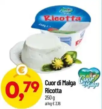 Cuor di Malga Ricotta 250 g