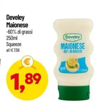 Supermercati Piccolo Develey Maionese -60% di Grassi 250 ml Squeeze offerta