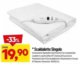 Scaldaletto Singolo