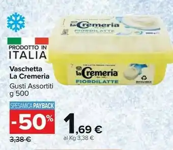Carrefour Market La cremeria Pistacchio Gianduia 500 G(ml) offerta