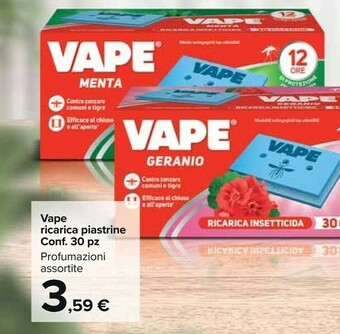 Carrefour Market Vape Ricarica Piastrine offerta