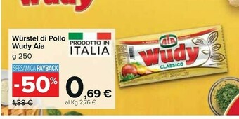 Carrefour Market Aia Wudy Classico 250 G(ml) offerta