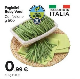 Carrefour Market Carrefour Fagiolini Boby Verdi offerta