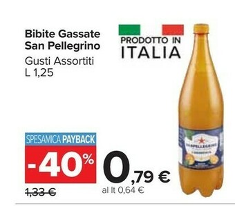 Carrefour Market San Pellegrino Bibite Gassate offerta