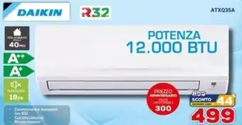 Euronics Daikin Condizionatore Monosplit offerta