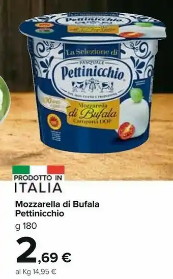 Carrefour Market Pasquale pettinicchio Mozzarella Di Bufala Campana DOP offerta