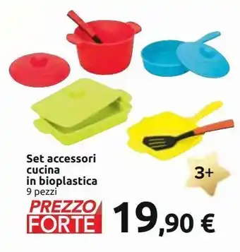 Carrefour Iper Set accessori cucina in bioplastica offerta