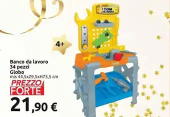 Carrefour Iper Banco da lavoro 34 pezzi globo offerta
