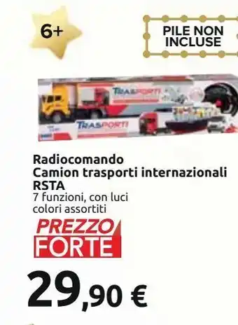 Radiocomando camion trasporti internazionali rsta