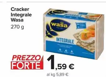 Carrefour Market Cracker integrael wasa offerta
