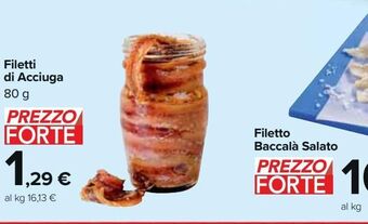 Carrefour Market Filetti di acciuga offerta