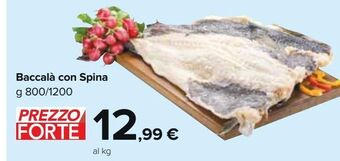 Carrefour Market Baccalà con spina offerta