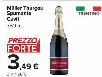 Carrefour Market Muller thurgau spumante cavit offerta