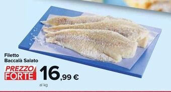 Carrefour Market Filetto baccalà salato offerta